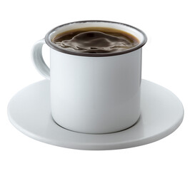xícara de café expresso isolado em fundo transparente - café caseiro