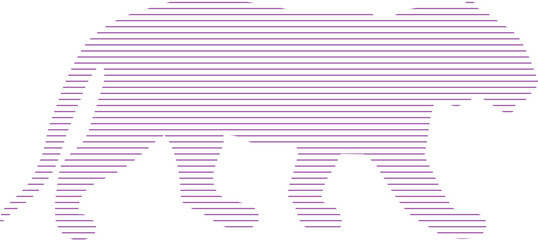 Animal Line Background Design 