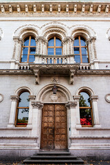 Museum Building built in mid 19th century in the Campus of Trinity College, Dublin city center, Ireland