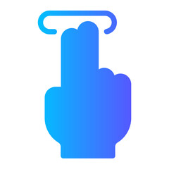 Obraz premium press button gradient icon