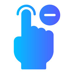 minus gradient icon