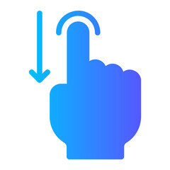 Fototapeta premium slide down gradient icon