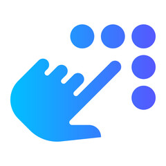 keypad gradient icon