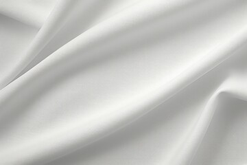 White satin, linen textiles, jeans fabric curves wave lines background texture for web design , banner , business concept. Generative AI
