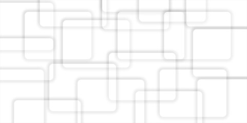 Abstract white geometric square pattern texture. Modern and smooth lines covered with abstract geometric background Design use for wallpaper, banner, poster, template.