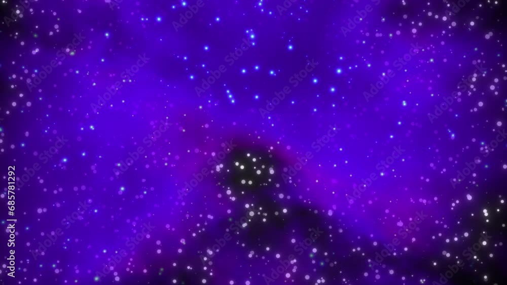 Poster abstract colorful nebula with stars. computer generated 3d render