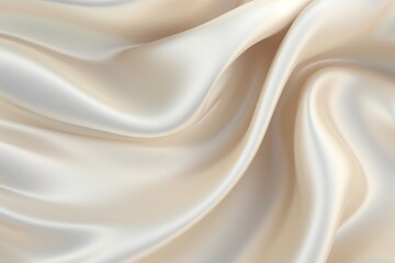 Obraz premium Pearl satin, linen textiles, jeans fabric curves wave lines background texture for web design , banner , business concept. Generative AI