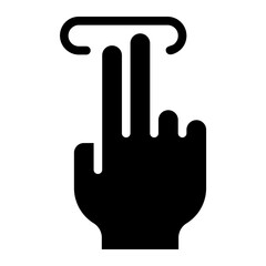 press button glyph icon
