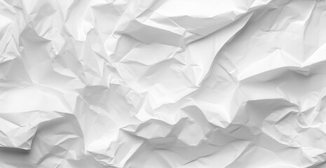 White Paper Texture background overlay effect on transparent. Crumpled translucent white paper...