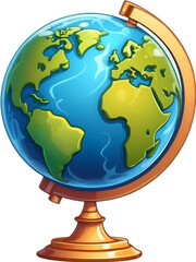 globe isolated on white
