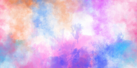 Abstract colorful painting for texture background .Abstract watercolor digital art painting for texture background. for vintage cards, flyer, poster, banner and cover retro template design..