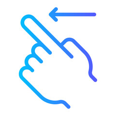 slide left gradient icon