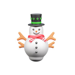 Christmas Snowman 3d Icon