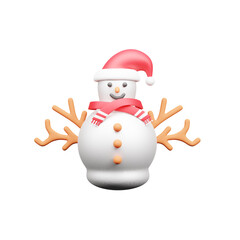 Christmas Snowman 3d Icon