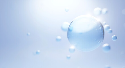 3D Collagen Skin Serum and Vitamin illustration isolated on soft color background. concept skin care cosmetics solution. 3d rendering.	
