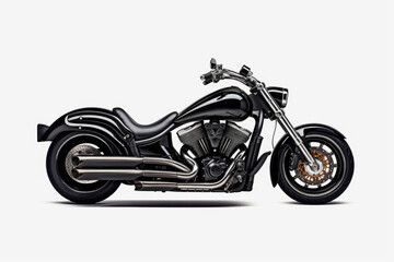 Obraz na płótnie Canvas Modern black motorcycle