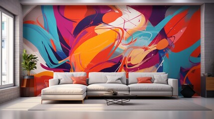 a backdrop that tells a unique and vibrant story through a fusion of mixed colors.