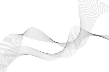 Fototapeta premium Vector abstract background with dynamic blue waves, lines, and particles.