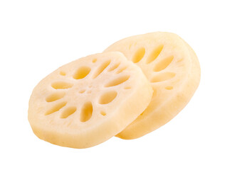 Lotus roots isolated on transparent png