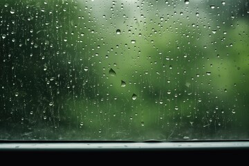 Water Droplets On A Window, Adding A Serene Touch