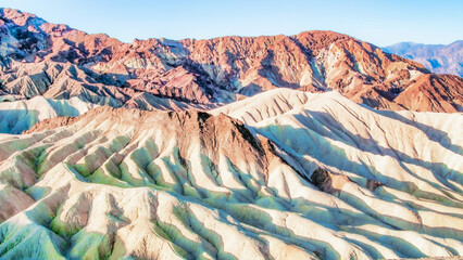 Zabriskie Point is a part of Amargosa Range located east of Death Valley in Death Valley National Park in California