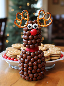 Sweet Reindeer Delight: Chocolate Ball Christmas Treat