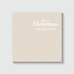 Free vector realistic christmas social media post template