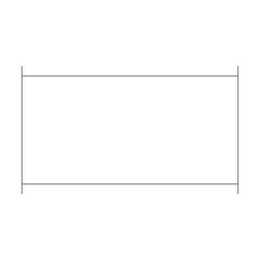 Obraz premium Rectangle frame border shape icon for decorative vintage doodle element for design in vector illustration