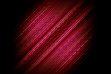 Fototapeta premium Crimson rays on a black background. Smart design for business ads. Abstract, science, futuristic, energy technology concept