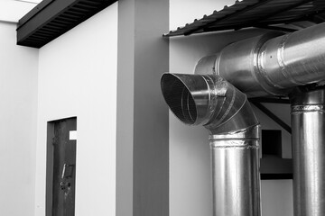 View of a ventilation pipe