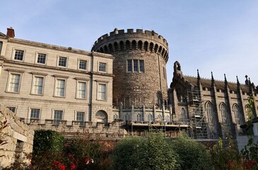 Fototapeta na wymiar Dublino - Record Tower del Castello di Dublino