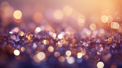 Bokeh background with gold sequins