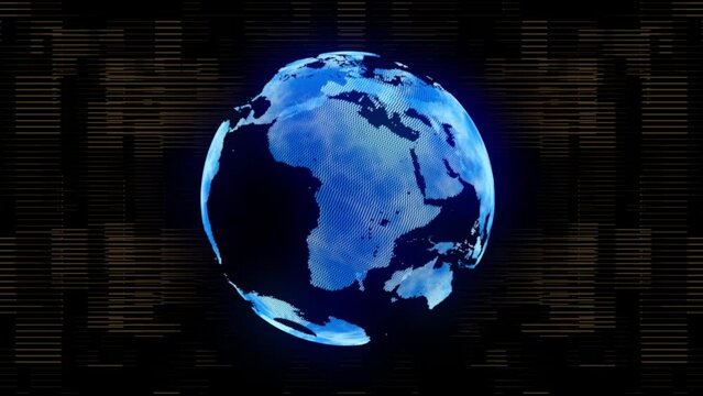 Business World Globe Background 3D Rendering
