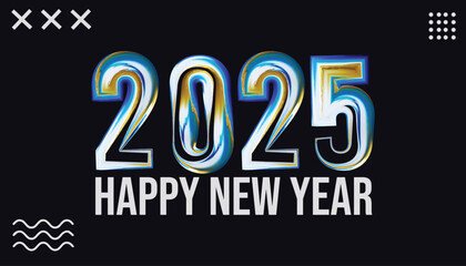 Happy New Year, Happy New Year 2024, Happy New Year 2025,3d happy new year
