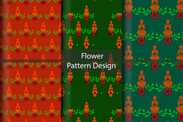 Fototapeta na wymiar Flower Pattern Design 