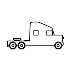 Cargo car icon on white.