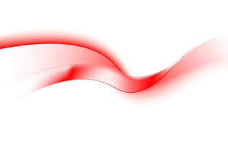 abstract red wave transparent background