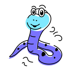 Pack of Serpents Hand Drawn Icons 

