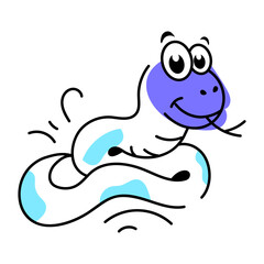 Pack of Serpents Hand Drawn Icons 

