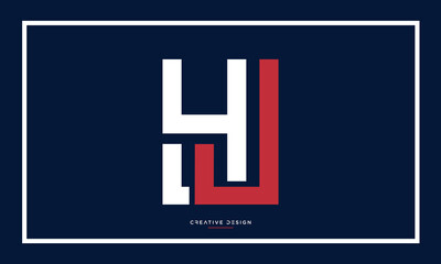 YJ or JY Alphabet letters logo icon