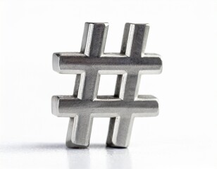 Obraz premium hashtag made from aluminium