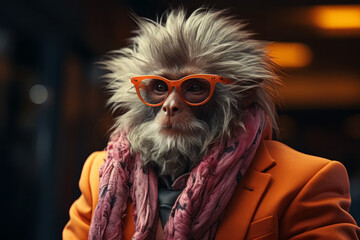 Affe mit Anzug