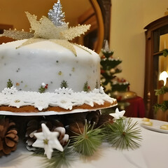 wedding cake decorated with roses