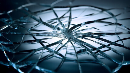 The image of broken glass, the texture of broken glass.
