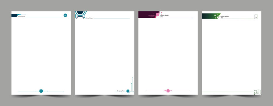 Book Header Footer Design | Book Inner Page