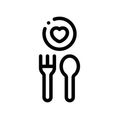 dinner line icon