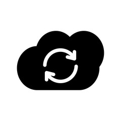 cloud glyph icon
