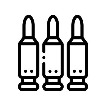 three bullets black outline icon clip art preview