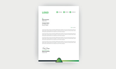 Simple and Creative letterhead template design