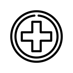 Fototapeta premium Crossroad line icon